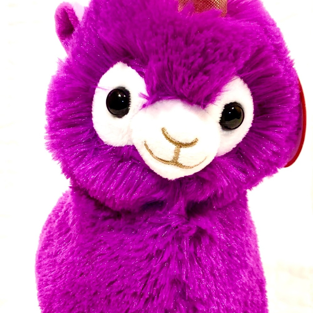 Peek-A-Boo Toys Llama-Corn 8' Plush Purple